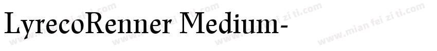 LyrecoRenner Medium字体转换